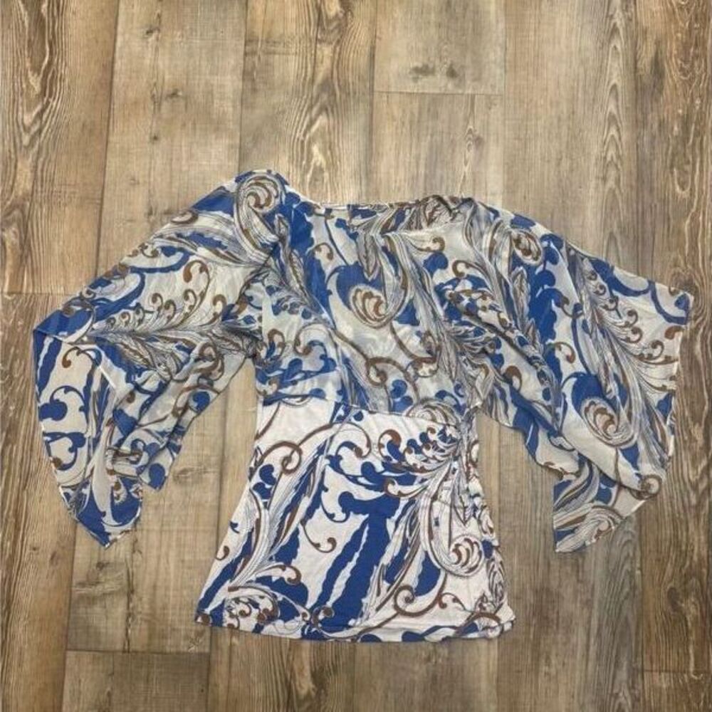 Tank with flowy poncho overlay
